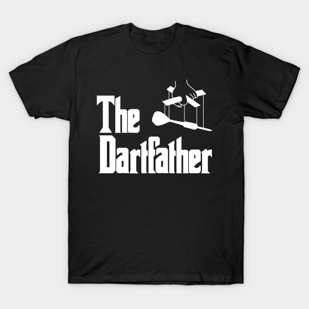 Darts Player Dartsfather Dartfather Pub Team Club Funny Gift T-Shirt by MrTeee